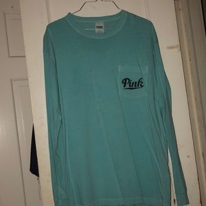 Blue pink long sleeve.